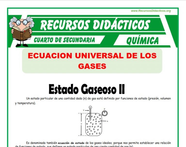 Fichas de Química para Cuarto de Secundaria – Recursos Didácticos 2026