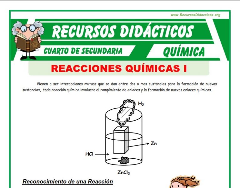 Fichas de Química para Cuarto de Secundaria – Recursos Didácticos 2026