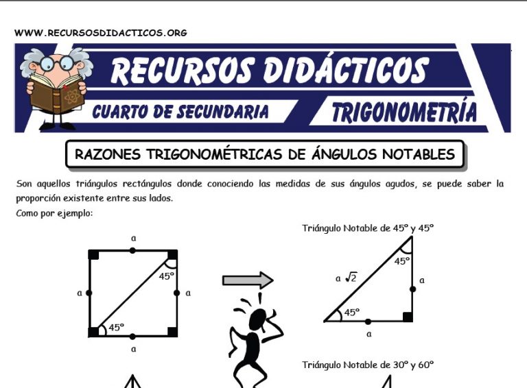 Ejercicios de Trigonometria para Cuarto de Secundaria | Recursos – 2025