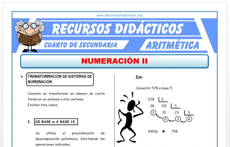 Fichas de Aritmética para Cuarto de Secundaria – Recursos Didácticos
