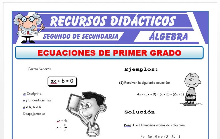 Problemas de Álgebra para Segundo de Secundaria – Recursos 2026