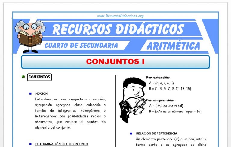 Introducción a los Conjuntos para Cuarto de Secundaria – Recursos 2023