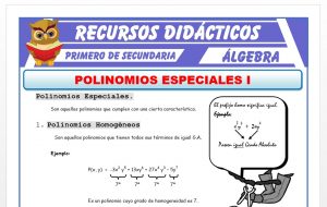 Ficha de Polinomios Homogéneos y Completos para Primero de Secundaria
