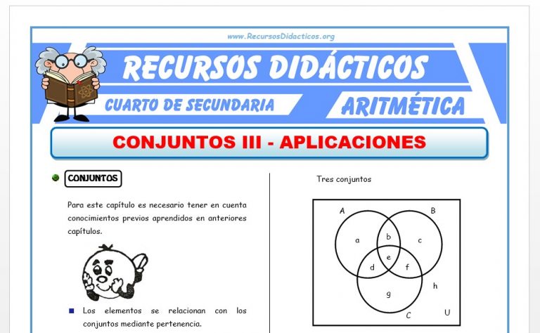 Problemas de conjuntos para Cuarto de Secundaria – Recursos 2022
