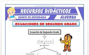 Ficha de Ejercicios de Ecuaciones de Segundo Grado para Quinto de Secundaria