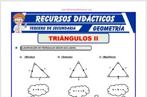 Ficha de Los Triángulos y su Clasificación para Tercero de Secundaria