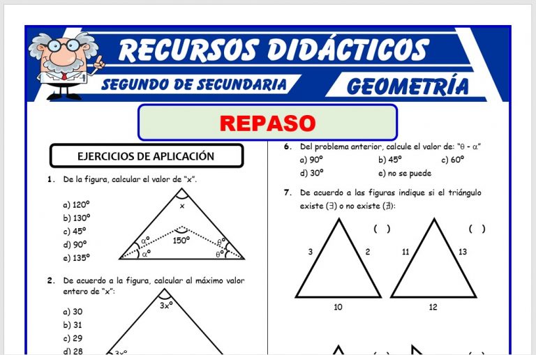 Problemas de Geometría para Segundo de Secundaria – Recursos 2023