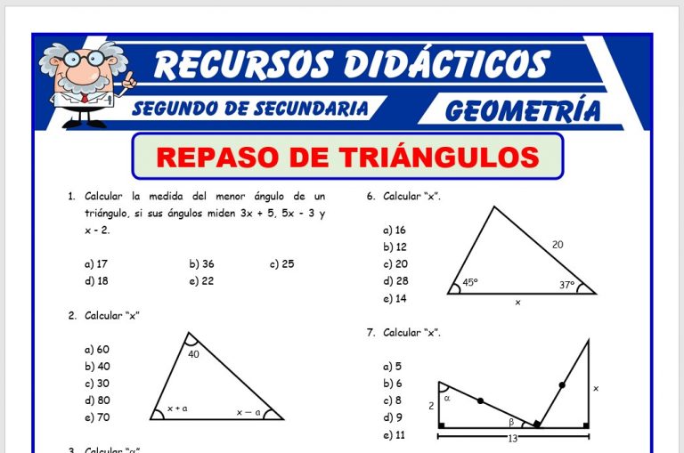 Problemas de Geometría para Segundo de Secundaria – Recursos 2023