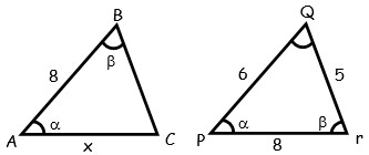Ejercicios de Segundo Caso de Congruencia de Triangulos para tercero Grado