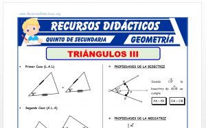 Ficha de Congruencia de Triangulos Ejercicios para Quinto Grado de Secundaria