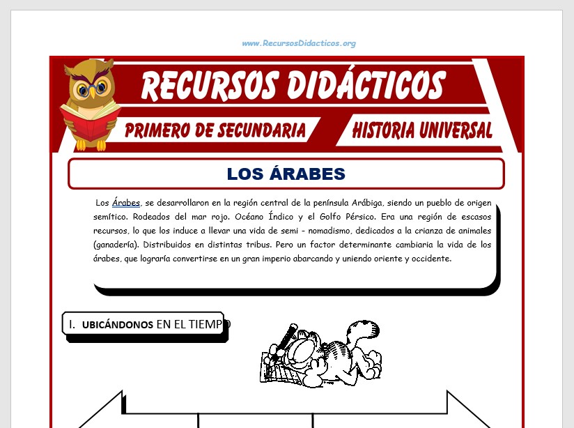 Ficha de Los Árabes para Segundo de Secundaria Ficha de Los Árabes para Segundo de Secundaria
