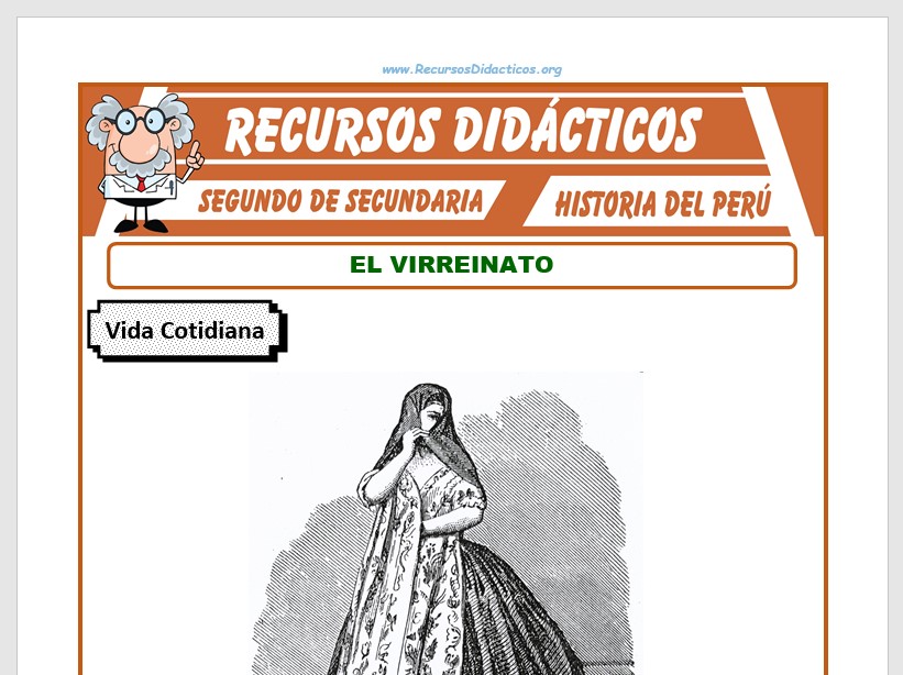 Ficha de El Virreinato para Segundo de Secundaria