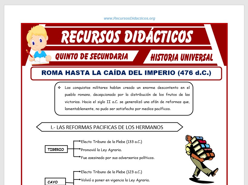Actividades Sobre La Caida Del Imperio Romano