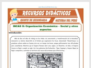 Ficha de Los Incas para Quinto de Secundaria